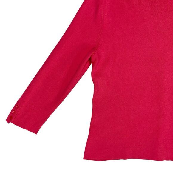 Talbots Cardigan Womens S Dark Pink Classic Academia Smart Casual Preppy Sweater - Picture 8 of 16